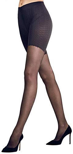 FALKE Damen Strumpfhose Cellulite Control 20 DEN W TI transparent gegen Cellulite 1 Stück, Schwarz (Black 3009), L von FALKE