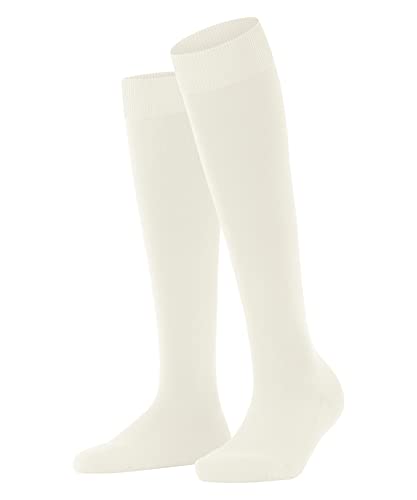 FALKE Damen Kniestrümpfe ClimaWool W Kh Wolle Lyocell lang einfarbig 1 Paar, Weiß Off-White 2040, 39-40 von FALKE