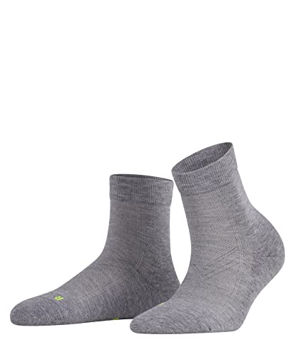 FALKE Damen Kurzsocken Cool Kick W SSO Weich atmungsaktiv schnelltrocknend einfarbig 1 Paar, Grau (Light Grey 3400), 35-36 von FALKE