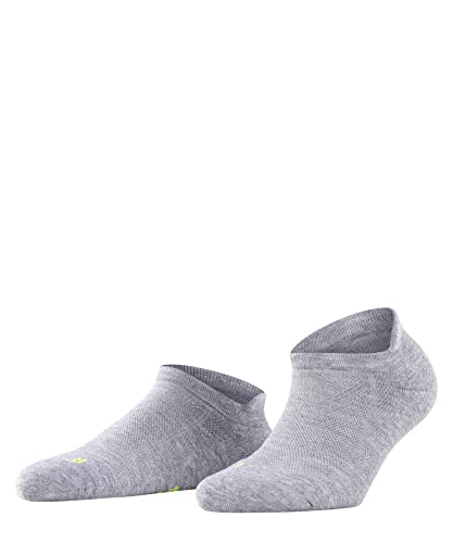 FALKE Damen Sneakersocken Cool Kick Sneaker W Sn weich atmungsaktiv schnelltrocknend kurz einfarbig 1 Paar, Grau Light Grey 3400-O, 37-38 von FALKE