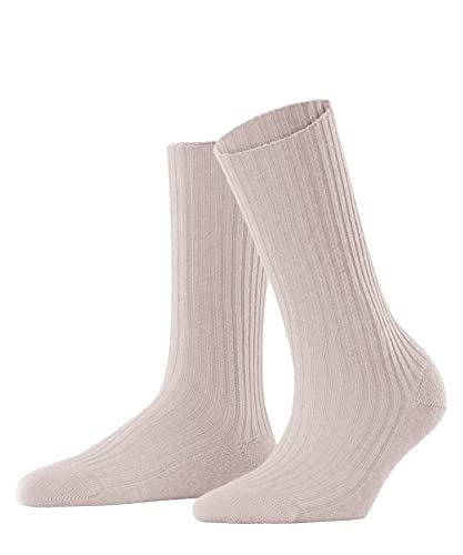 FALKE Damen Socken Cosy Wool Boot W SO Wolle einfarbig 1 Paar, Rosa (Light Pink 8458), 35-38 von FALKE