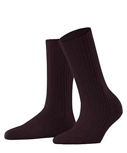 FALKE Damen Socken Cosy Wool Boot W SO Wolle einfarbig 1 Paar, Rot (Barolo 8596), 35-38 von FALKE