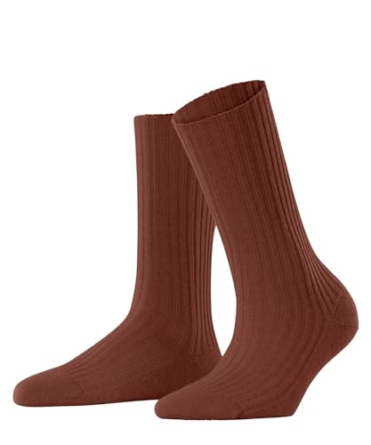 FALKE Damen Socken Cosy Wool Boot W So Wolle Kaschmir einfarbig 1 Paar, Braun Terra 8829, 39-42 von FALKE
