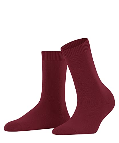FALKE Damen Socken Cosy Wool W SO Wolle einfarbig 1 Paar, Rot (Scarlet 8228), 35-38 von FALKE