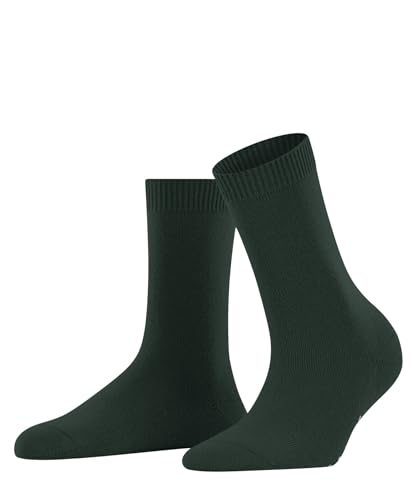FALKE Damen Socken Cosy Wool W So Wolle Kaschmir einfarbig 1 Paar, Grün Hunter Green 7441, 39-42 von FALKE