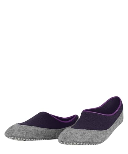 FALKE Damen Cosyshoe Invisible W Hp Wolle Rutschhemmende Noppen Stoppersocken, Rot Wineberry 8761, 37/38 EU von FALKE