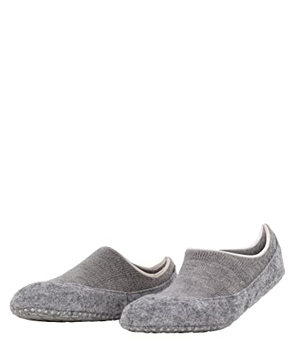 FALKE Damen Stoppersocken Cosyshoe Invisible W HP Wolle rutschhemmende Noppen 1 Paar, Grau (Light Grey 3400), 37-38 von FALKE