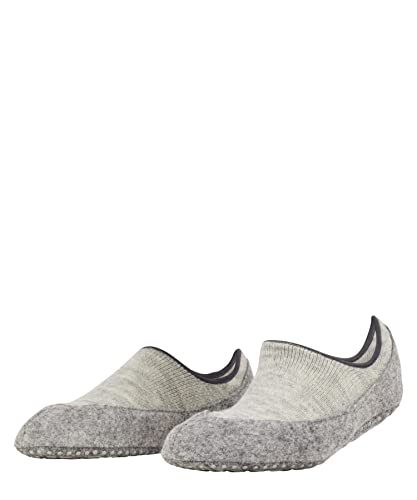 FALKE Damen Hausschuh-Socken Cosyshoe Invisible W HP Wolle rutschhemmende Noppen 1 Paar, Grau (Light Grey Melange 3204), 41-42 von FALKE