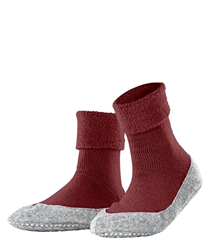 FALKE Damen Hausschuhe Cosyshoe, Wolle, 1 Paar, Rot (Henna 8437), 37-38 von FALKE