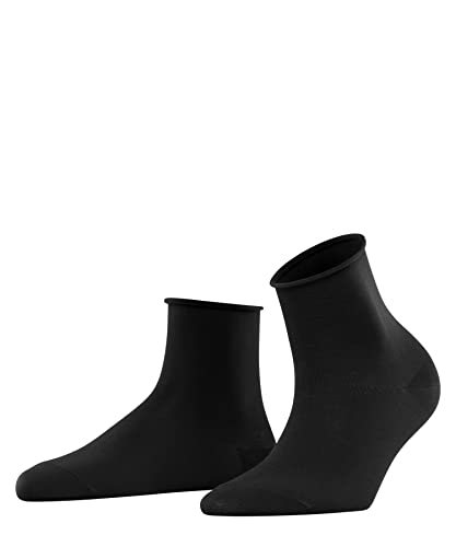 FALKE Damen Socken Cotton Touch W Sso Baumwolle einfarbig 1 Paar, Schwarz Black 3000, 35-38 von FALKE