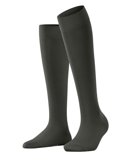 FALKE Damen Kniestrümpfe Cotton Touch W Kh Baumwolle lang einfarbig 1 Paar, Grün Military 7826, 39-42 von FALKE