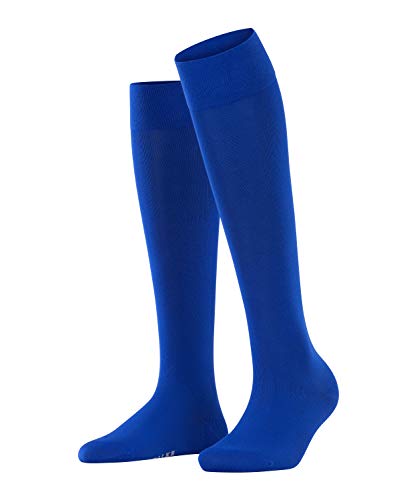 FALKE Damen Kniestrümpfe Cotton Touch W KH Baumwolle lang einfarbig 1 Paar, Blau (Imperial 6065), 39-42 von FALKE