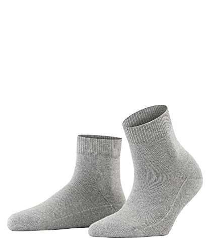 FALKE Damen Hausschuh-Socken Light Cuddle Pads W HP Baumwolle rutschhemmende Noppen 1 Paar, Grau (Mid Grey Melange 3530), 39-42 von FALKE