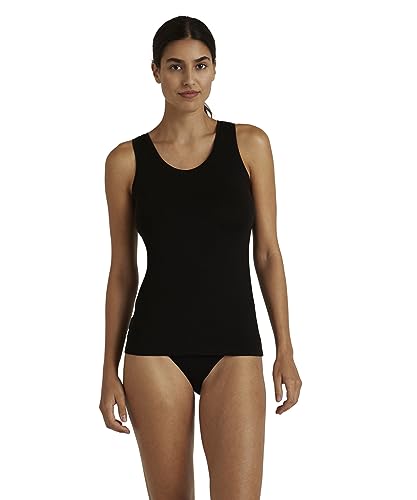 FALKE Damen Unterwäsche Daily ClimaWool Top W S/l Sh Wolle Lyocell schnelltrocknend 1 Stück, Schwarz Black 3000, M von FALKE