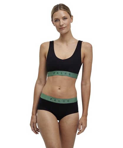 FALKE Damen Bustier Daily Comfort Multipack W Bu Baumwolle atmungsaktiv 2 Stück, Mehrfarbig Black Light Pink 0050, M von FALKE