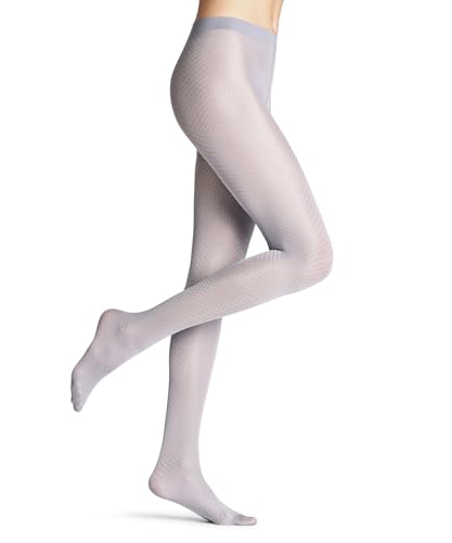 FALKE Damen Strumpfhose Dawn 40 DEN W Ti halb-blickdicht einfarbig 1 Stück, Grau Steel Grey 3250, L von FALKE