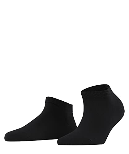 FALKE Damen Sneakersocken Family W Sn nachhaltige Baumwolle kurz einfarbig 1 Paar, Schwarz Black 3009, 35-38 von FALKE