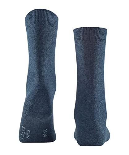 FALKE Damen Socken Family W SO nachhaltige biologische Baumwolle einfarbig 1 Paar, Blau (Navy Blue 6499) neu - umweltfreundlich, 35-38 von FALKE