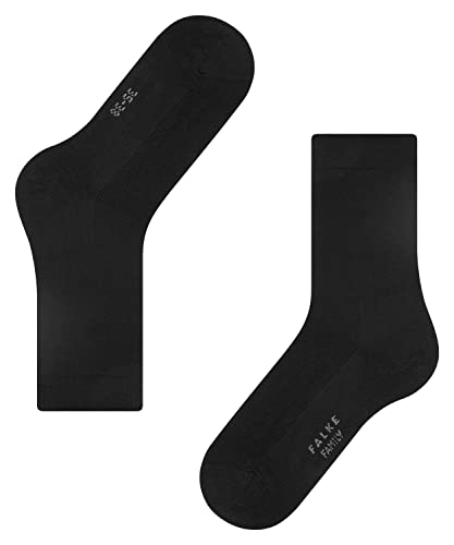 FALKE Damen Socken Family W SO nachhaltige Baumwolle einfarbig 1 Paar, Schwarz (Black 3009) neu - umweltfreundlich, 35-38 von FALKE