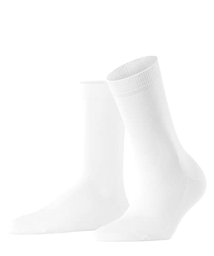 FALKE Damen Socken Family W SO nachhaltige biologische Baumwolle einfarbig 1 Paar, Weiß (White 2009) neu - umweltfreundlich, 35-38 von FALKE