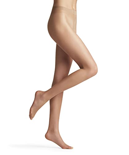 FALKE Damen Strumpfhose Lunelle 8 DEN W TI ultra-transparent einfarbig 1 Stück, Hautfarben (Powder 4169), S-M von FALKE