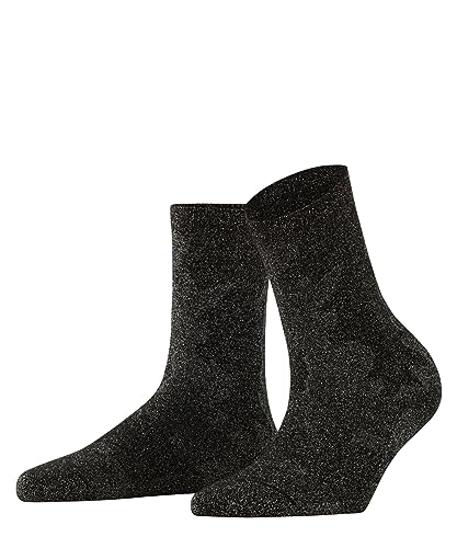 FALKE Damen Socken Fenstive Canvas, weich atmungsaktiv, 1 Paar, Schwarz (Black/Silver 3103), 39-42 von FALKE