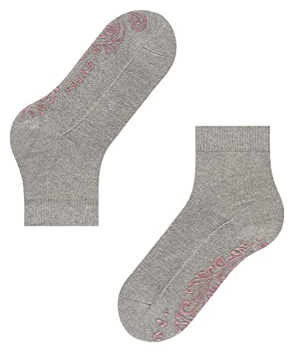 FALKE Damen Hausschuh-Socken Light Cuddle Pads W HP Baumwolle rutschhemmende Noppen 1 Paar, Grau (Mid Grey Melange 3530), 39-42 von FALKE