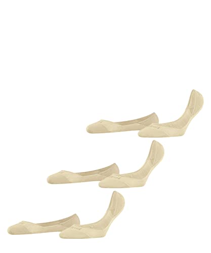 FALKE Damen Füßlinge Invisible Step Medium Cut Multipack W In Baumwolle unsichtbar einfarbig 3 Paar, Beige Cream 4011, 39-40 von FALKE
