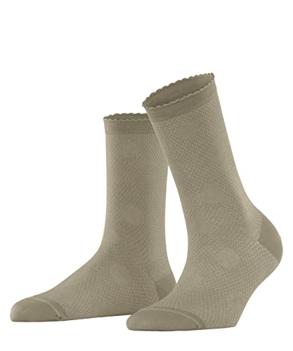 FALKE Damen Socken Grainy Dot, Biologische Baumwolle Nachhaltig, 1 Paar, Grün (Pale Khaki 7110), 39-42 von FALKE