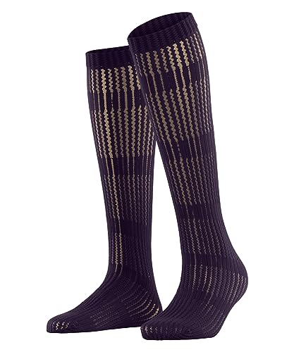 FALKE Damen Kniestrümpfe Harmonize, Fein 40 DEN, 1 Paar, Lila (Wine Berry 8860), 35-38 von FALKE