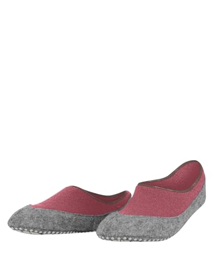 FALKE Damen Stoppersocken Cosyshoe Invisible W HP Wolle rutschhemmende Noppen 1 Paar, Rot (Burn Coral 8891), 37-38 von FALKE