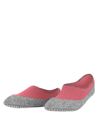 FALKE Damen Stoppersocken Cosyshoe Invisible W HP Wolle rutschhemmende Noppen 1 Paar, Rot (Burn Coral 8891), 39-40 von FALKE