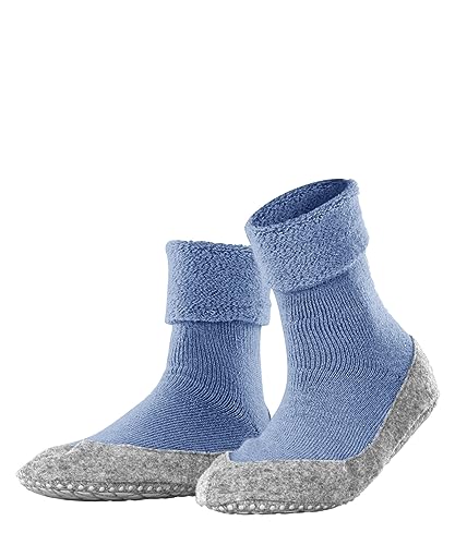 FALKE Damen Stoppersocken Cosyshoe W HP Wolle rutschhemmende Noppen 1 Paar, Blau (Lagoon 6284), 39-40 von FALKE