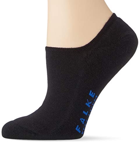 FALKE Damen Füßlinge Keep Warm W IN Wolle unsichtbar einfarbig 1 Paar, Schwarz (Black 3000), 35-36 von FALKE