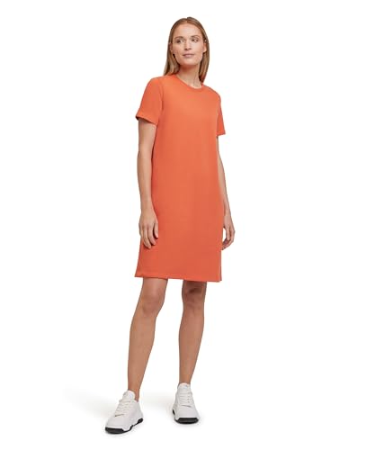 FALKE Damen Kleid Basic Light Sweat Dress W DR Baumwolle weich hautfreundlich 1 Stück, Rot (Tangerine 8911), L von FALKE