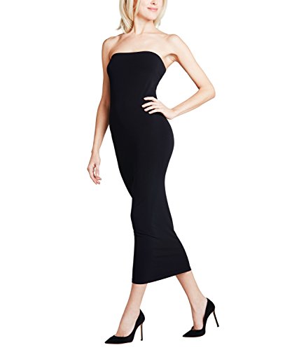 FALKE Damen Kleid Tube W Dr weiches Material figurbetont einfarbig 1 Stück, Schwarz Black 3009, ONESIZE von FALKE