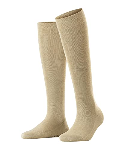 FALKE Damen Kniestrümpfe Sensitive London W Kh Baumwolle mit Komfortbund 1 Paar, Beige Sand Melange 4650, 39-42 FALKE Damen Kniestrümpfe Sensitive London W Kh Baumwolle mit Komfortbund 1 Paar, Beige Sand Melange 4650, 39-42 von FALKE