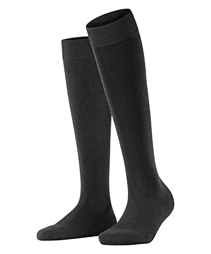 FALKE Damen Kniestrümpfe ClimaWool W Kh Wolle Lyocell lang einfarbig 1 Paar, Grau Anthracite Melange 3117, 37-38 von FALKE