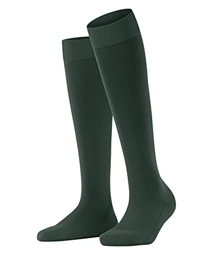 FALKE Damen Kniestrümpfe ClimaWool W Kh Wolle Lyocell lang einfarbig 1 Paar, Grün Hunter Green 7441, 37-38 von FALKE