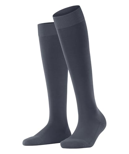 FALKE Damen Kniestrümpfe ClimaWool W Kh Wolle Lyocell lang einfarbig 1 Paar, Grau Steel Grey 3250, 39-40 von FALKE