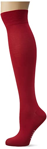 FALKE Damen Kniestrümpfe Cotton Touch W KH Baumwolle lang einfarbig 1 Paar, Rot (Burnt Siena 8413), 35-38 von FALKE