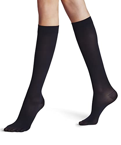 FALKE Damen Kniestrümpfe Energize 50 DEN W Kh halb-blickdicht mit Kompression 1 Paar, Blau Marine 6179, 41-42 von FALKE