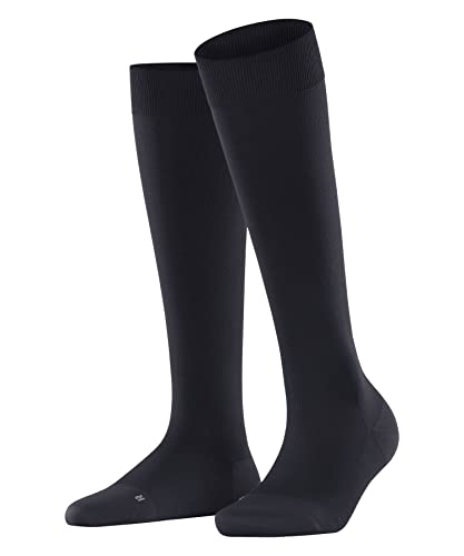 FALKE Damen Kniestrümpfe Energizer W Kh weiches Material mit Kompression 1 Paar, Blau Dark Navy 6379, 37-38 von FALKE