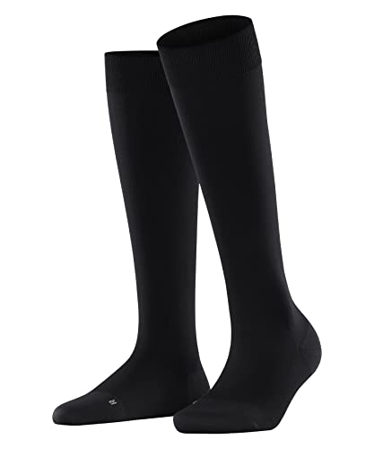 FALKE Damen Kniestrümpfe Energizer W Kh weiches Material mit Kompression 1 Paar, Schwarz Black 3009, 37-38 von FALKE
