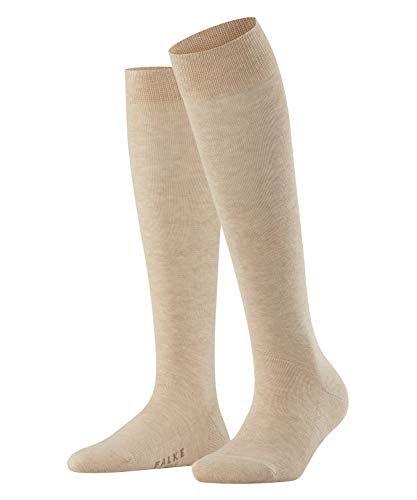 FALKE Damen Kniestrümpfe Family, Baumwolle, 1 Paar, Beige (Sand Melange 4659), 39-42 (UK 5.5-8 Ι US 8-10.5) von FALKE