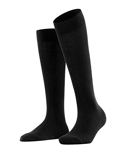 FALKE Damen Kniestrümpfe Family, Baumwolle, 1 Paar, Schwarz (Black 3009), 39-42 (UK 5.5-8 Ι US 8-10.5) von FALKE