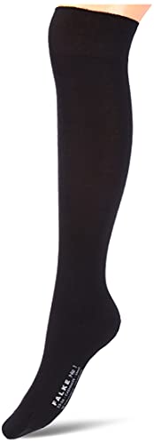 FALKE Damen Kniestrümpfe No. 1 Finest W KH Kaschmir lang einfarbig 1 Paar, Schwarz (Black 3009), 39-40 von FALKE