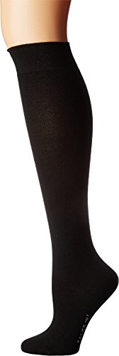 FALKE Damen Kniestrümpfe No. 1 Finest W KH Kaschmir lang einfarbig 1 Paar, Schwarz (Black 3009), 35-36 von FALKE