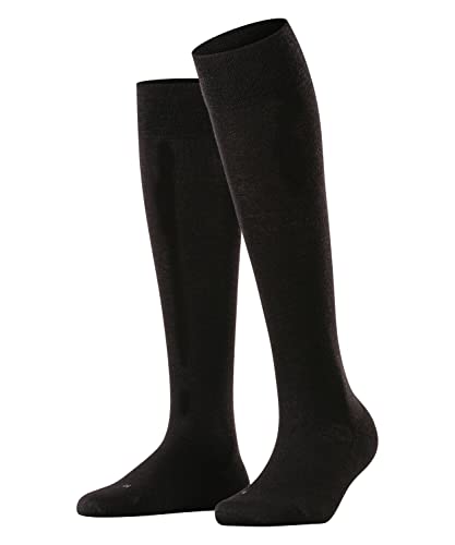 FALKE Damen Kniestrümpfe Sensitive Berlin W Kh Wolle Baumwolle mit Komfortbund 1 Paar, Schwarz Black 3000, 39-42 von FALKE