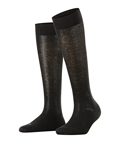 FALKE Damen Kniestrümpfe Sensitive London, Baumwolle, 1 Paar, Schwarz (Black 3009), 39-42 von FALKE